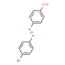 ChemSpider 2D Image | 4-[2-(4-Bromophenyl)diazenyl]phenol | C12H9BrN2O