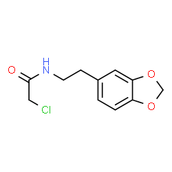 ChemSpider 2D Image | N-[2-(1,3-Benzodioxol-5-yl)ethyl]-2-chloroacetamide | C11H12ClNO3