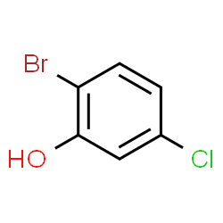 ChemSpider 2D Image | 2-Bromo-5-chlorophenol | C6H4BrClO