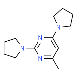 ChemSpider 2D Image | 4-Methyl-2,6-di(1-pyrrolidinyl)pyrimidine | C13H20N4