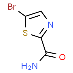 ChemSpider 2D Image | 5-Bromothiazole-2-carboxamide | C4H3BrN2OS