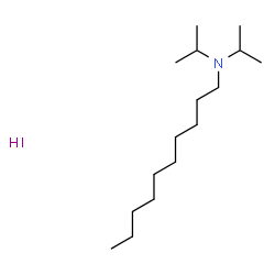 ChemSpider 2D Image | N,N-Diisopropyl-1-decanamine hydroiodide (1:1) | C16H36IN