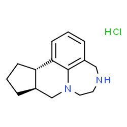 ChemSpider 2D Image | (9aS,12aS)-4,5,6,7,9,9a,10,11,12,12a-Decahydrocyclopenta[c][1,4]diazepino[6,7,1-ij]quinoline hydrochloride (1:1) | C15H21ClN2