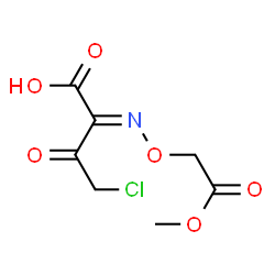 ChemSpider 2D Image | (2E)-4-Chloro-2-[(2-methoxy-2-oxoethoxy)imino]-3-oxobutanoic acid | C7H8ClNO6