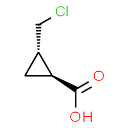 ChemSpider 2D Image | (1S,2S)-2-(Chloromethyl)cyclopropanecarboxylic acid | C5H7ClO2