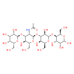 ChemSpider 2D Image | alpha-D-Talopyranosyl-(1->3)-2-acetamido-2-deoxy-alpha-D-mannopyranosyl-(1->3)-alpha-L-idopyranosyl-(1->4)-D-gulopyranose | C26H45NO21