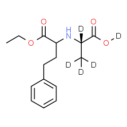 ChemSpider 2D Image | N-(1-Ethoxy-1-oxo-4-phenyl-2-butanyl)-L-(O,2,3,3,3-~2~H_5_)alanine | C15H16D5NO4
