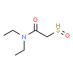 ChemSpider 2D Image | N,N-diethyl-2-(oxo-$l^{3}-sulfanyl)acetamide | C6H12NO2S