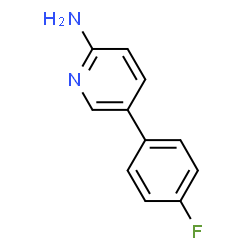 ChemSpider 2D Image | 5-(4-Fluorophenyl)-2-pyridinamine | C11H9FN2