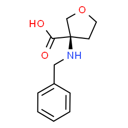 ChemSpider 2D Image | (3R)-3-(Benzylamino)tetrahydro-3-furancarboxylic acid | C12H15NO3
