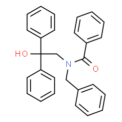 ChemSpider 2D Image | N-Benzyl-N-(2-hydroxy-2,2-diphenylethyl)benzamide | C28H25NO2
