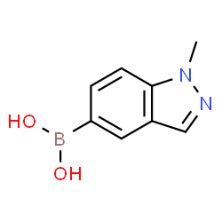 ChemSpider 2D Image | 1-Methylindazole-5-boronic acid | C8H9BN2O2