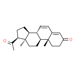 ChemSpider 2D Image | (13alpha)-Pregna-4,6-diene-3,20-dione | C21H28O2
