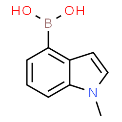 ChemSpider 2D Image | 1-Methy-1H-indol-4-ylboronic acid | C9H10BNO2