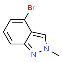 ChemSpider 2D Image | 4-Bromo-2-methyl-2H-indazole | C8H7BrN2
