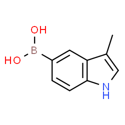 ChemSpider 2D Image | (3-Methyl-1H-indol-5-yl)boronic acid | C9H10BNO2