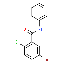 ChemSpider 2D Image | 5-Bromo-2-chloro-N-(3-pyridinyl)benzamide | C12H8BrClN2O