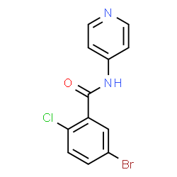 ChemSpider 2D Image | 5-Bromo-2-chloro-N-(4-pyridinyl)benzamide | C12H8BrClN2O