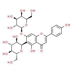 ChemSpider 2D Image | (1R)-1,5-Anhydro-1-[7-(beta-D-galactopyranosyloxy)-5-hydroxy-2-(4-hydroxyphenyl)-4-oxo-4H-chromen-6-yl]-D-glucitol | C27H30O15