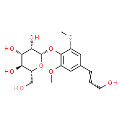 ChemSpider 2D Image | 4-[(1E)-3-Hydroxy-1-propen-1-yl]-2,6-dimethoxyphenyl beta-D-mannopyranoside | C17H24O9