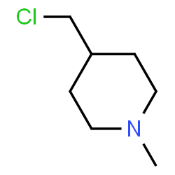 ChemSpider 2D Image | 4-(Chloromethyl)-1-methylpiperidine | C7H14ClN