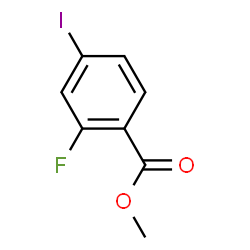 ChemSpider 2D Image | Methyl 2-fluoro-4-iodobenzoate | C8H6FIO2