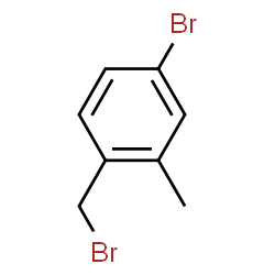 ChemSpider 2D Image | 4-Bromo-1-(bromomethyl)-2-methylbenzene | C8H8Br2