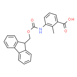 ChemSpider 2D Image | Fmoc-3-amino-2-methylbenzoic acid | C23H19NO4