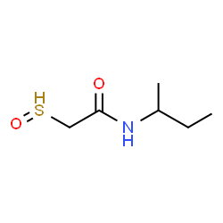 ChemSpider 2D Image | 2-(oxo-$l^{3}-sulfanyl)-N-sec-butyl-acetamide | C6H12NO2S