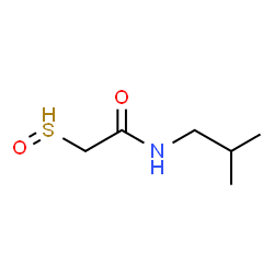 ChemSpider 2D Image | N-isobutyl-2-(oxo-$l^{3}-sulfanyl)acetamide | C6H12NO2S