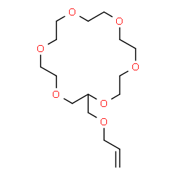 ChemSpider 2D Image | 2-(Allyloxymethyl)-18-crown 6-Ether | C16H30O7