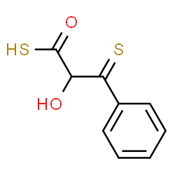 ChemSpider 2D Image | 2-Hydroxy-3-phenyl-3-thioxopropanethioic O-acid | C9H8O2S2