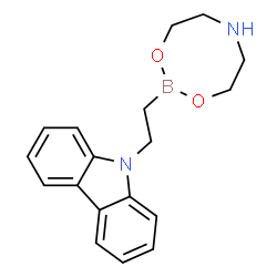 ChemSpider 2D Image | 2-(2-(9H-Carbazol-9-yl)ethyl)-1,3,6,2-dioxazaborocane | C18H21BN2O2