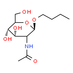 ChemSpider 2D Image | Butyl 2-acetamido-2-deoxy-beta-D-erythro-hexopyranoside | C12H23NO6