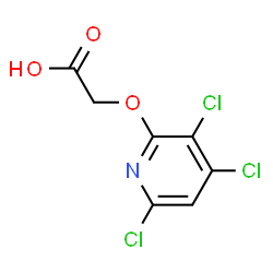 ChemSpider 2D Image | [(3,4,6-Trichloro-2-pyridinyl)oxy]acetic acid | C7H4Cl3NO3
