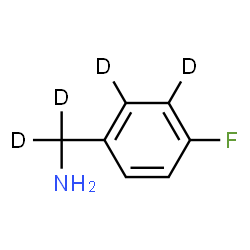 ChemSpider 2D Image | 1-[4-Fluoro(2,3-~2~H_2_)phenyl](~2~H_2_)methanamine | C7H4D4FN