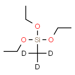 ChemSpider 2D Image | Triethoxy[(~2~H_3_)methyl]silane | C7H15D3O3Si