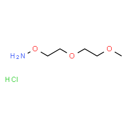 ChemSpider 2D Image | 1-(Aminooxy)-2-(2-methoxyethoxy)ethane hydrochloride (1:1) | C5H14ClNO3