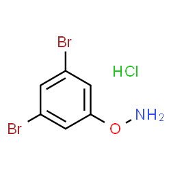 ChemSpider 2D Image | 1-(Aminooxy)-3,5-dibromobenzene hydrochloride (1:1) | C6H6Br2ClNO