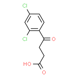 ChemSpider 2D Image | 2,4-Dichloro-Î³-oxobenzenebutanoic acid | C10H8Cl2O3