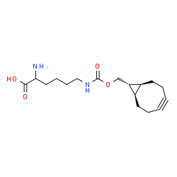 ChemSpider 2D Image | N~6~-{[(1R,8S,9r)-Bicyclo[6.1.0]non-4-yn-9-ylmethoxy]carbonyl}lysine | C17H26N2O4