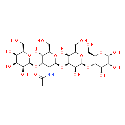 ChemSpider 2D Image | beta-D-Talopyranosyl-(1->3)-2-acetamido-2-deoxy-beta-D-allopyranosyl-(1->3)-beta-D-talopyranosyl-(1->4)-alpha-D-allopyranose | C26H45NO21