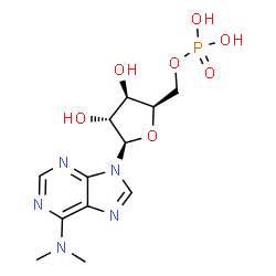 ChemSpider 2D Image | N,N-Dimethyl-9-(5-O-phosphono-beta-D-xylofuranosyl)-9H-purin-6-amine | C12H18N5O7P