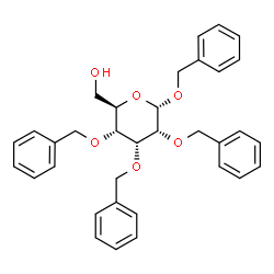 ChemSpider 2D Image | Benzyl 2,3,4-tri-O-benzyl-alpha-D-allopyranoside | C34H36O6