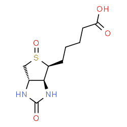 ChemSpider 2D Image | 5-[(3aS,4S,6aS)-5-Oxido-2-oxohexahydro-1H-thieno[3,4-d]imidazol-4-yl]pentanoic acid | C10H16N2O4S