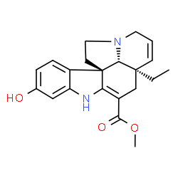 ChemSpider 2D Image | Methyl (5alpha,12beta)-16-hydroxy-2,3,6,7-tetradehydroaspidospermidine-3-carboxylate | C21H24N2O3