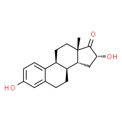 ChemSpider 2D Image | (8alpha,14beta,16alpha)-3,16-Dihydroxyestra-1(10),2,4-trien-17-one | C18H22O3
