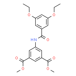ChemSpider 2D Image | Dimethyl 5-[(3,5-diethoxybenzoyl)amino]isophthalate | C21H23NO7