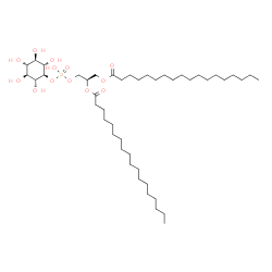 ChemSpider 2D Image | (2R)-3-[(Hydroxy{[(1r,2R,3S,4S,5R,6S)-2,3,4,5,6-pentahydroxycyclohexyl]oxy}phosphoryl)oxy]-1,2-propanediyl dioctadecanoate | C45H87O13P