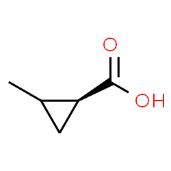 ChemSpider 2D Image | (1S)-2-Methylcyclopropanecarboxylic acid | C5H8O2